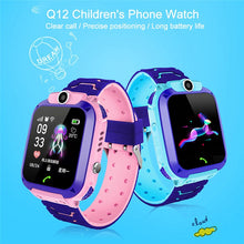 Load image into Gallery viewer, Q12 Smart Watch LBS Kid SmartWatches Baby Watch 1.44 Inch Waterproof Voice Chat GPS Finder Locator Tracker Anti Lost Monitor