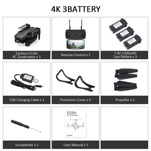 Eachine E520S GPS FOLLOW ME WIFI FPV Quadcopter With 4K/1080P HD Wide Angle Camera Foldable Altitude Hold Durable RC Drone