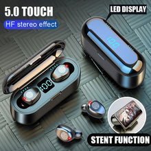 Load image into Gallery viewer, H&amp;A Bluetooth V5.0 Earphone Wireless Earphones Stereo Sport Wireless Headphones Earbuds headset 2000 mAh Power For iPhone Xiaomi