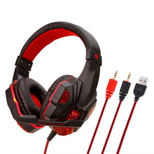 Load image into Gallery viewer, Gaming Headset And 3.5mm Computer Headset Headphone with Microphone  LED Light  Stereo Earphone Game Headsets For PC Dota 2