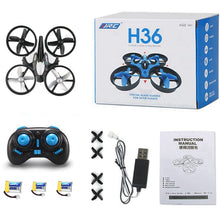 Load image into Gallery viewer, 3 Batteries Mini Drone Rc Quadcopter Fly Helicopter Blade Inductrix Drons Quadrocopter Toys For Children Jjrc H36 Dron Copter