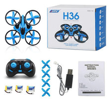 Load image into Gallery viewer, 3 Batteries Mini Drone Rc Quadcopter Fly Helicopter Blade Inductrix Drons Quadrocopter Toys For Children Jjrc H36 Dron Copter