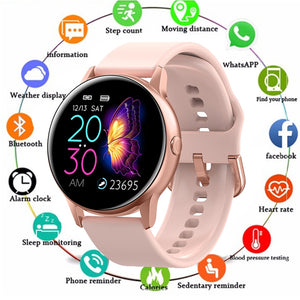 Women IP68 Waterproof Smart Watch Bluetooth Smartwatch For Apple IPhone xiaomi LG Heart Rate Monitor Fitness Tracker PK Q9 S9