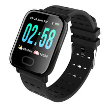 Load image into Gallery viewer, A6 Smart Watch Ip67 Waterproof Activity Fitness Tracker Bracelet Heart Rate Monitor Blood Pressure Men Women Smartwatch