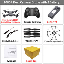 Load image into Gallery viewer, Visuo XS816 RC Drone with 50 Times Zoom WiFi FPV 4K /1080P Dual Camera Optical Flow Quadcopter Foldable Selfie Dron VS SG106 M70