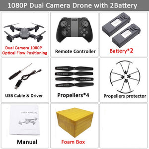 Visuo XS816 RC Drone with 50 Times Zoom WiFi FPV 4K /1080P Dual Camera Optical Flow Quadcopter Foldable Selfie Dron VS SG106 M70