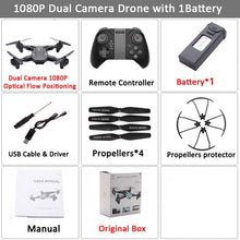 Load image into Gallery viewer, Visuo XS816 RC Drone with 50 Times Zoom WiFi FPV 4K /1080P Dual Camera Optical Flow Quadcopter Foldable Selfie Dron VS SG106 M70