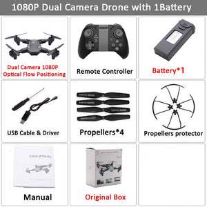 Visuo XS816 RC Drone with 50 Times Zoom WiFi FPV 4K /1080P Dual Camera Optical Flow Quadcopter Foldable Selfie Dron VS SG106 M70