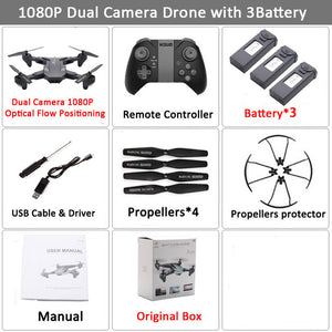 Visuo XS816 RC Drone with 50 Times Zoom WiFi FPV 4K /1080P Dual Camera Optical Flow Quadcopter Foldable Selfie Dron VS SG106 M70