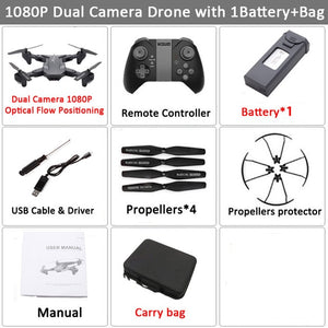 Visuo XS816 RC Drone with 50 Times Zoom WiFi FPV 4K /1080P Dual Camera Optical Flow Quadcopter Foldable Selfie Dron VS SG106 M70