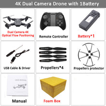 Load image into Gallery viewer, Visuo XS816 RC Drone with 50 Times Zoom WiFi FPV 4K /1080P Dual Camera Optical Flow Quadcopter Foldable Selfie Dron VS SG106 M70