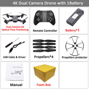 Visuo XS816 RC Drone with 50 Times Zoom WiFi FPV 4K /1080P Dual Camera Optical Flow Quadcopter Foldable Selfie Dron VS SG106 M70