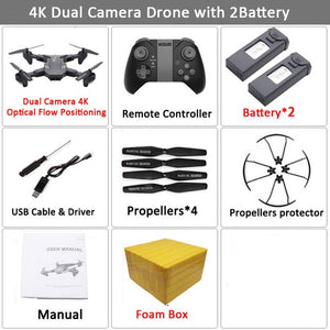 Visuo XS816 RC Drone with 50 Times Zoom WiFi FPV 4K /1080P Dual Camera Optical Flow Quadcopter Foldable Selfie Dron VS SG106 M70