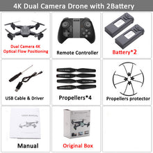 Load image into Gallery viewer, Visuo XS816 RC Drone with 50 Times Zoom WiFi FPV 4K /1080P Dual Camera Optical Flow Quadcopter Foldable Selfie Dron VS SG106 M70