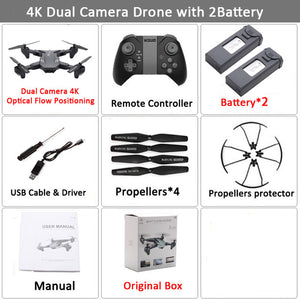 Visuo XS816 RC Drone with 50 Times Zoom WiFi FPV 4K /1080P Dual Camera Optical Flow Quadcopter Foldable Selfie Dron VS SG106 M70