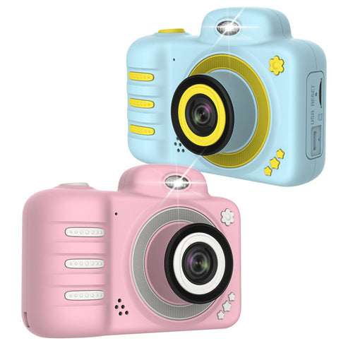 Camera Gifts Video With Memory Card DSLR Camcorder Dual Lens Cartoon Kids Toys Shockproof Mini Digital ABS 2.4 Inch Screen