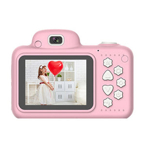 Camera Gifts Video With Memory Card DSLR Camcorder Dual Lens Cartoon Kids Toys Shockproof Mini Digital ABS 2.4 Inch Screen