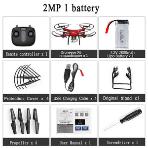 RC Drone Quadcopter With 1080P Wifi FPV Camera RC Helicopter 20-25min Flying Time Professional Dron 720p Quadcopter Drone