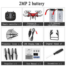 Load image into Gallery viewer, RC Drone Quadcopter With 1080P Wifi FPV Camera RC Helicopter 20-25min Flying Time Professional Dron 720p Quadcopter Drone