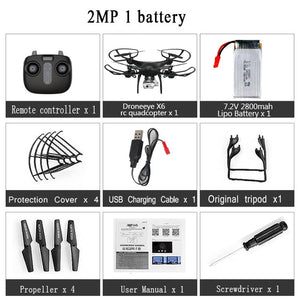 RC Drone Quadcopter With 1080P Wifi FPV Camera RC Helicopter 20-25min Flying Time Professional Dron 720p Quadcopter Drone