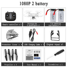 Load image into Gallery viewer, RC Drone Quadcopter With 1080P Wifi FPV Camera RC Helicopter 20-25min Flying Time Professional Dron 720p Quadcopter Drone