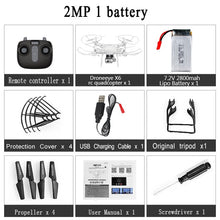 Load image into Gallery viewer, RC Drone Quadcopter With 1080P Wifi FPV Camera RC Helicopter 20-25min Flying Time Professional Dron 720p Quadcopter Drone