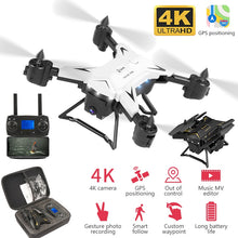 Load image into Gallery viewer, 5G GPS RC Drone With HD 4K Camera Wide Angle WIFI FPV Quadcopter MV Editor Helicopter Gesture Photo Foldable Portable Dron