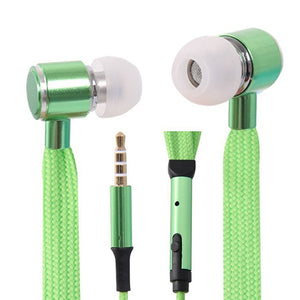 Lace Earphones Super Bass Headphones Metal Headset Stereo Earbuds Sport Earphone With Mic