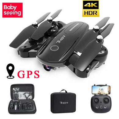 BBS RC Quadcopter GPS 4K Drone Optical Flow HD 1080P Camera Professional Aircraft  Folding Drones 500m Control Toys for Kid Gift