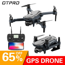 Load image into Gallery viewer, OTPRO Dron 4K HD GPS drone WiFi fpv Quadcopter brushless motor servo camera intelligent return drone with camera TOYS VS X9