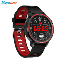 Load image into Gallery viewer, Microwear L8 Full Touch Screen ECG+PPG O2 Monitor IP68 Sports Mode bluetooth Music Control Weather Smart Watch Fitness Men Women