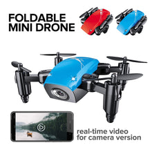 Load image into Gallery viewer, JD JY018 FPV Radio R/C Portable Quadcopter 720P Camera WiFi Foldable Selfie Pocket Drone VS E58 Remote Control Flycam Helicopter