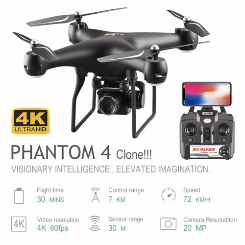 Professional Drone with 4K Rotating ESC Camera HD WiFi FPV Altitude Hold Wide Angle RC Quadcopter Helicopter Toy VS XY4 E58