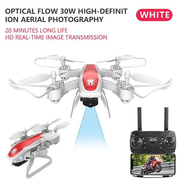 Drone KY909 HD 4K WiFi video live fpv drone light flow keep height quad-axis aircraft one-button take-off drone with camera