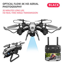 Load image into Gallery viewer, Drone KY909 HD 4K WiFi video live fpv drone light flow keep height quad-axis aircraft one-button take-off drone with camera