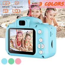 Load image into Gallery viewer, 13 million HD pixels Screen Chargable Digital Mini Camera Kids Cartoon CameraToys Photography Video For Child Birthday Gift