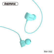 Load image into Gallery viewer, Remax RM-502 Stereo Music headphones with HD Mic in-ear 3.5mm wired Earphone For iphone Xiaomi Samsung Noise reduce headphone