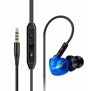 Fonge Waterproof Earphones In Ear Earbuds HIFI Sport Headphones Bass Headset with Mic for xiaomi Galaxy s6 smart phones