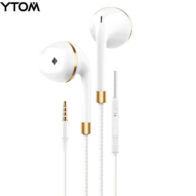 New in-ear earphone for iphone 5s 6s 5 xiaomi bass earbud headset Stereo Headphone For Samsung sony earpiece wired audifonos