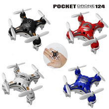 Load image into Gallery viewer, CHAMSGEND FQ777-124 Micro Pocket Drone 4CH 6Axis Gyro Switchable Controller helicopter for children and adults Quadcopter 6.27