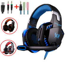 Load image into Gallery viewer, G2000 G9000 Gaming Headsets Big Headphones with Light Mic Stereo Earphones Deep Bass for PC Computer Gamer Laptop PS4 New X-BOX