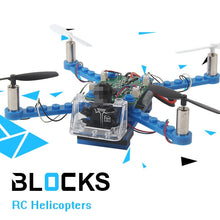 Load image into Gallery viewer, RC Helicopter DIY Building Blocks Drone 2.4G 4CH Mini Drones 3D DIY Bricks Quadcopter Assembling DIY Educational Toys