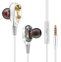 Load image into Gallery viewer, Fashion Double Unit Drive In Ear Wired Earphone Stereo Bass Subwoofer Headphone for phone DJ mp3 Sport Earphones Headset Earbuds