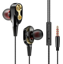 Load image into Gallery viewer, Fashion Double Unit Drive In Ear Wired Earphone Stereo Bass Subwoofer Headphone for phone DJ mp3 Sport Earphones Headset Earbuds