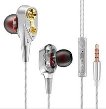 Load image into Gallery viewer, Fashion Double Unit Drive In Ear Wired Earphone Stereo Bass Subwoofer Headphone for phone DJ mp3 Sport Earphones Headset Earbuds