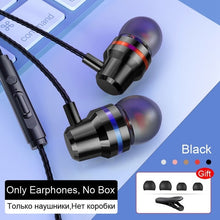 Load image into Gallery viewer, TOMKAS Wired Earbuds Headphones 3.5mm In Ear Earphone Earpiece With Mic Stereo Headset 5 Color For Samsung Xiaomi Phone Computer