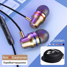 Load image into Gallery viewer, TOMKAS Wired Earbuds Headphones 3.5mm In Ear Earphone Earpiece With Mic Stereo Headset 5 Color For Samsung Xiaomi Phone Computer