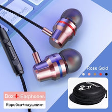 Load image into Gallery viewer, TOMKAS Wired Earbuds Headphones 3.5mm In Ear Earphone Earpiece With Mic Stereo Headset 5 Color For Samsung Xiaomi Phone Computer