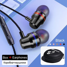 Load image into Gallery viewer, TOMKAS Wired Earbuds Headphones 3.5mm In Ear Earphone Earpiece With Mic Stereo Headset 5 Color For Samsung Xiaomi Phone Computer