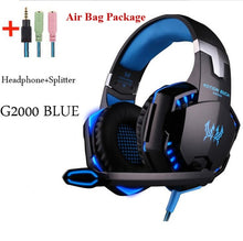 Load image into Gallery viewer, G2000 G9000 Gaming Headsets Big Headphones with Light Mic Stereo Earphones Deep Bass for PC Computer Gamer Laptop PS4 New X-BOX